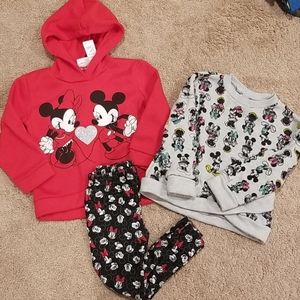 Disney Mickey & Minnie sweatshirts size 4T